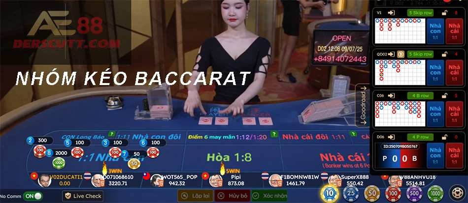 Hiểu về nhóm kéo Baccarat