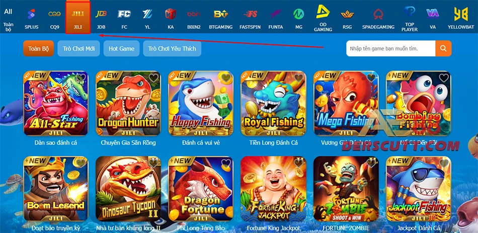 Tổng quan về sảnh chơi JILI
