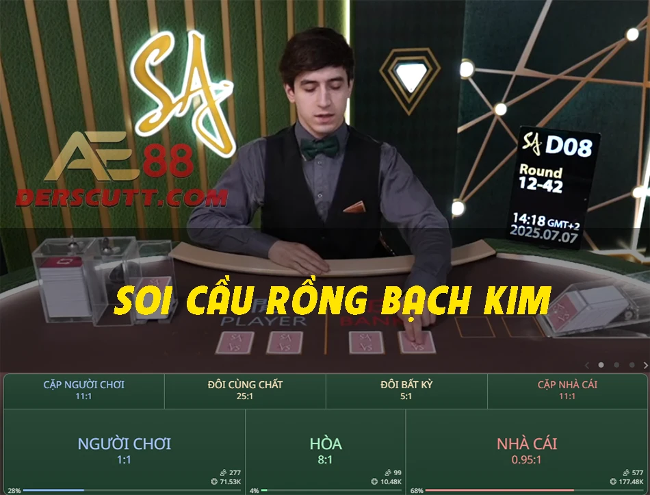 Soi cầu Rồng Bạch Kim Baccarat