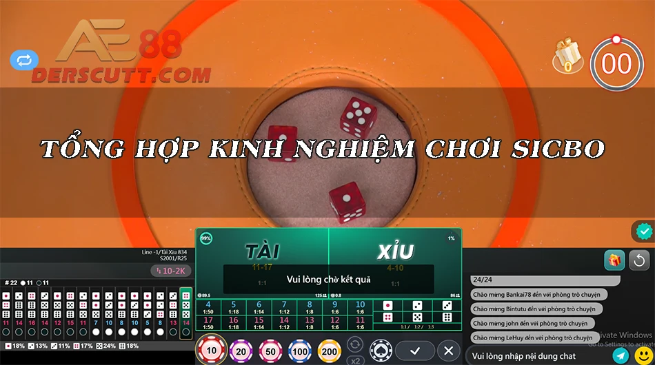 Các kinh nghiệm chơi Sicbo